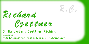 richard czettner business card